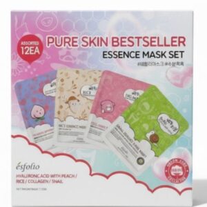 📦 3. Pure Skin Bestseller Essence Mask Set (12 unidades)
